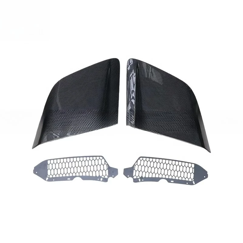 Dry Carbon Fiber Side Fender Vent Trim Side Plate for Audi R8 Rear Fender Air Intake Panels