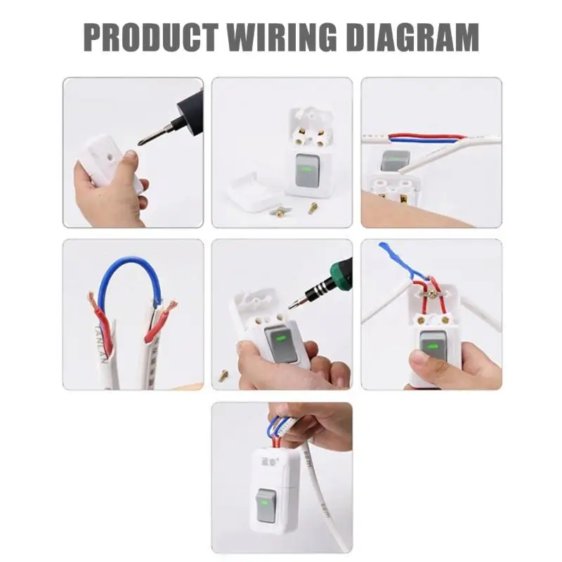 

652F Sturdy Bedside Control Switches to Easily Operations High Power Devices Like Fan and Light During Nighttimes Rest