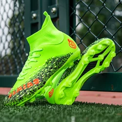 New Outdoor Football Shoes High Top Football Boots Comfortable Soccer Cleats sport unisex  sneakers men