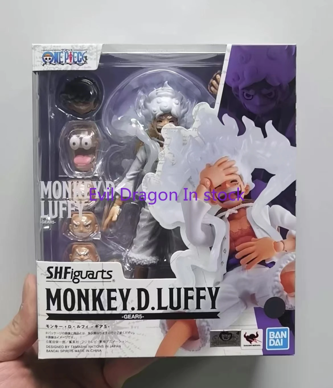 100% Original Bandai Sh Figuarts Shf One Piece Monkey.D.Luffy Gear 5 Gear5 Action Figuarts Anime Model Toys Pvc Figura Gifts