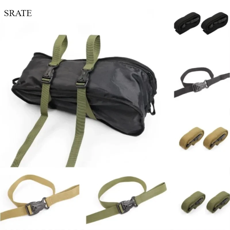 

Heavy-Duty Outdoor Camping Luggage Straps-Adjustable Double Safety Buckle Luggage Packing Belt Bundling Rope of Cargoes Tatical