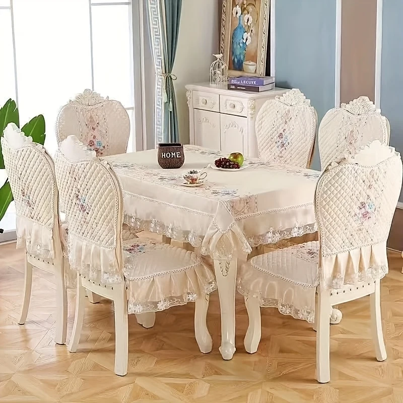 European Style Stretch Dining Chair Cover, Removable Washable Chair Protector