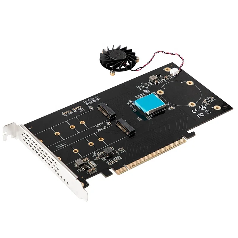 Chipset ASMedia ASM2824 adattatore dual M.2 NVMe PCIe 3.0x16