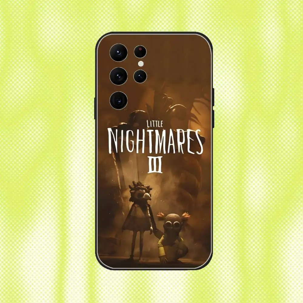 Custodia per telefono L-Little N-Nightmares 3 Low Alone per Samsung S 25,24,23,22,30,21,10,9,Ultra,Plus,Lite,FE,4,5G Custodia morbida nera