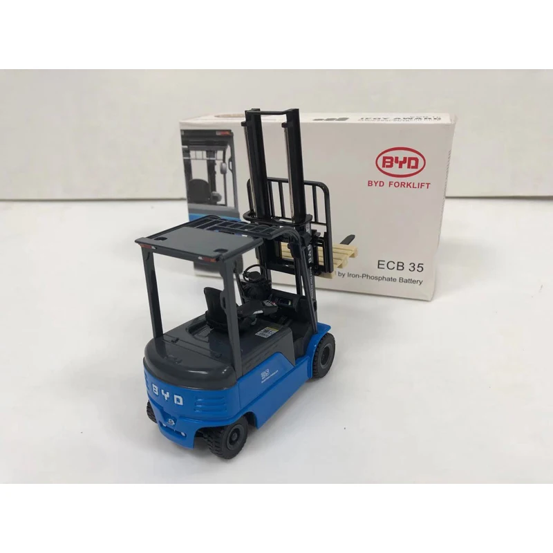 1:25 scala BYD ECB35 3S carrello elevatore modello impilatore macchine edili in lega da collezione