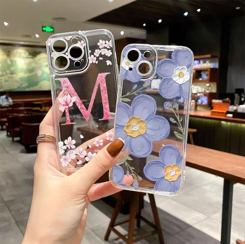 Fashion Flower Case For RENO 12F 11F 12 12pro 5G 11 10 9 8 7 6 Pro 7Z 8Z 5Z 2F 2Z 8T 6 5 Lite OPPO A94 A74 a78 A79 A2 A54 A58