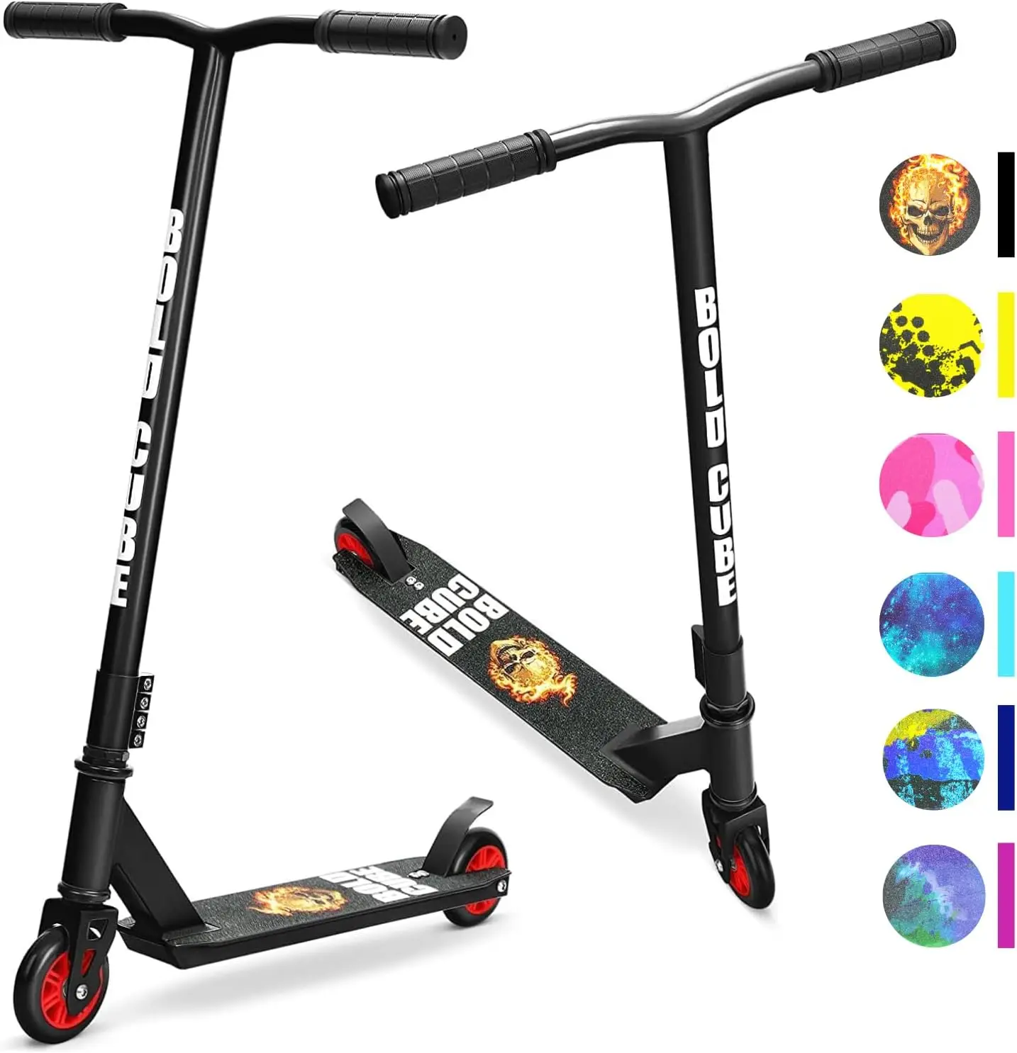

Kids Stunt Scooter for Ages 6-12, Freestyle Pro 360°, Lightweight Aluminum Deck with ABEC 7 Bearings