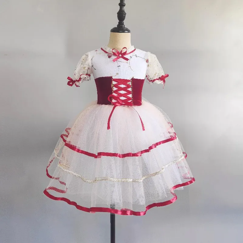 Ballet Performances Girls Dance Wear Fashion Stage Costumes Kids Leotards Ballerina Tutu Dress Children's Ballet Outfits New