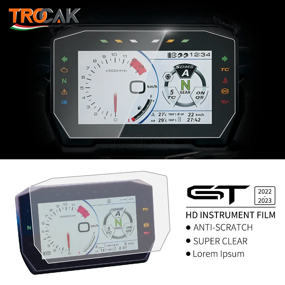 FOR Suzuki GSX-S1000GT GSX S1000GT S1000 GT 2022 2023 Motor Dashboard Screen Protector Cluster Scratch Screen Protection Film