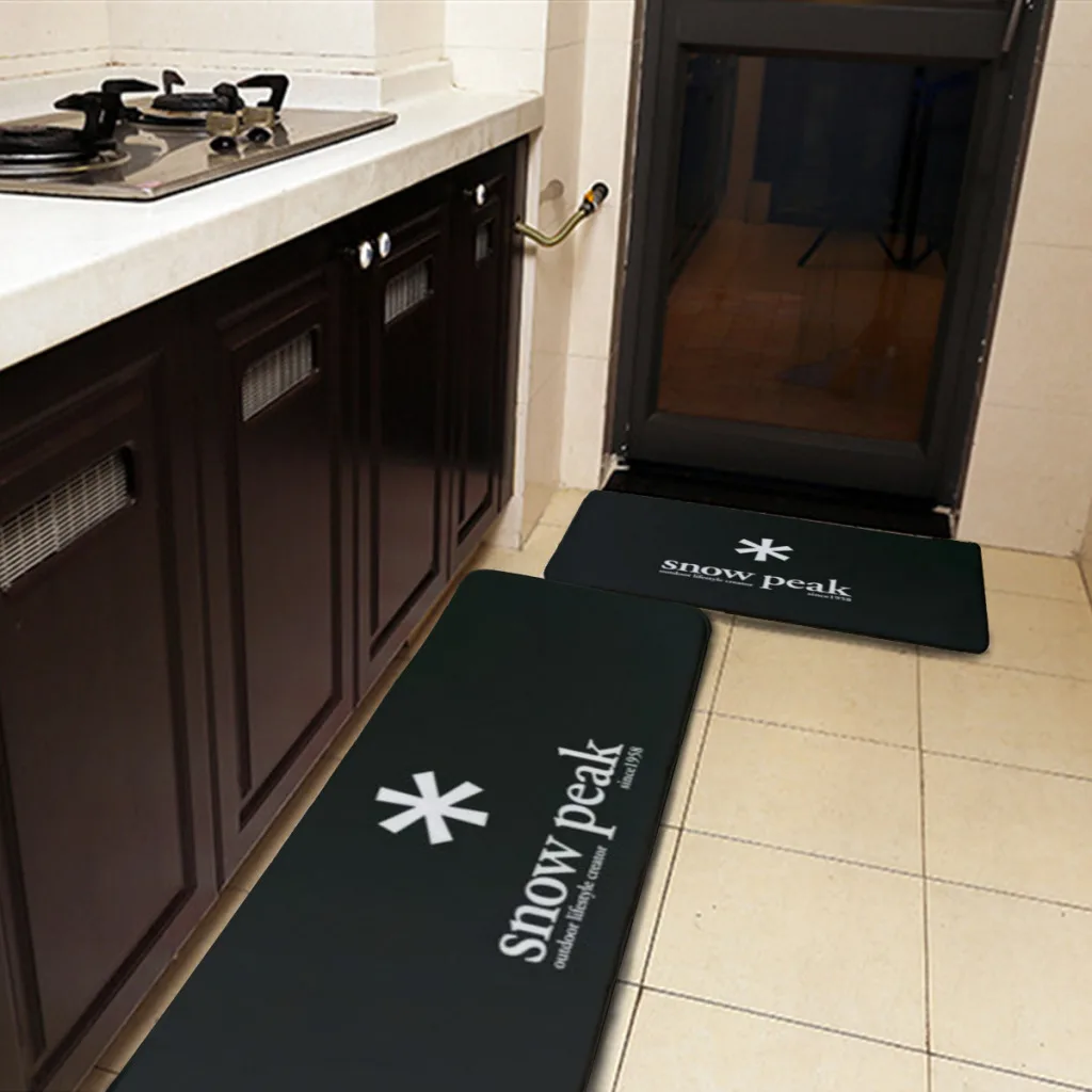 Snow Peak Chevrons Military Armband Kitchen Mat Floor Carpet Fashion Simple House Modern Home Decor 