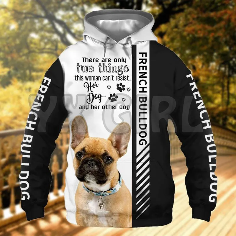 

This Woman Can't Resist Her French Bulldog 3D Printed Hoodies Unisex Pullovers Funny Dog Hoodie Casual Street Tracksuit