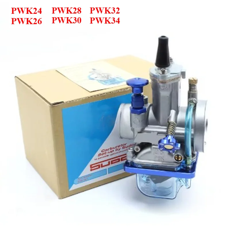 

Universal Motorcycle RACING Carb Carburetor PWK 24 26 28 30 32 34mm Transparent Blue Bottom Cover，Motorcycle Accessories