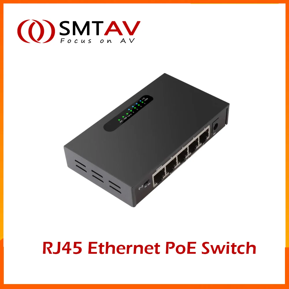 RJ45 Ethernet PoE Switch Desktop Ethernet Network Switch