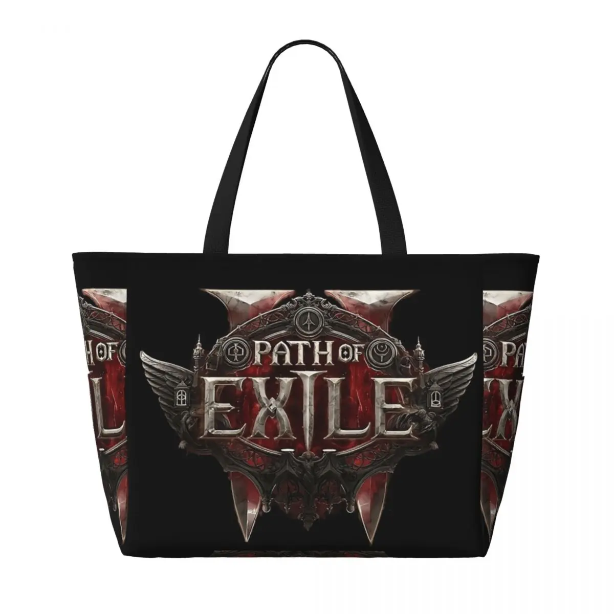 

Пляжная большая сумка Path Of Exile 2, спортивная сумка для занятий йогой в тренажерном зале, большая большая сумка, женская дорожная сумка, сумка для фитнеса