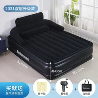 Heavy Duty Inflatable Bed Double Size Tear-Resistant PVC Air Mattress with Repair Kit for Camping Travel Furniture decoration