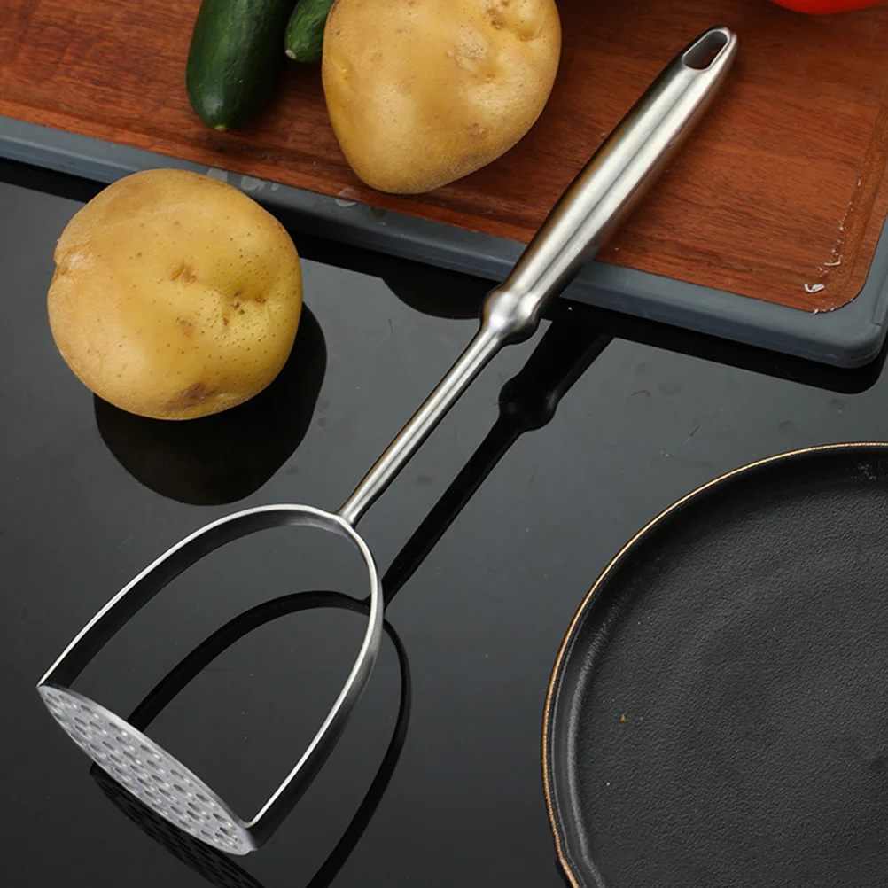 

Kitchen Potato Mashing Tools 304 Stainless Steel Sweet Garlic Masher Manual Press Silver Crusher Baby