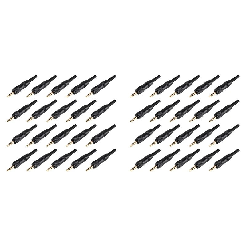 40 шт. 3,5 мм стерео винтовой блокирующий аудиоразъем для Sennheiser для Sony Nady Audio2000s запасной адаптер для микрофона-TCES