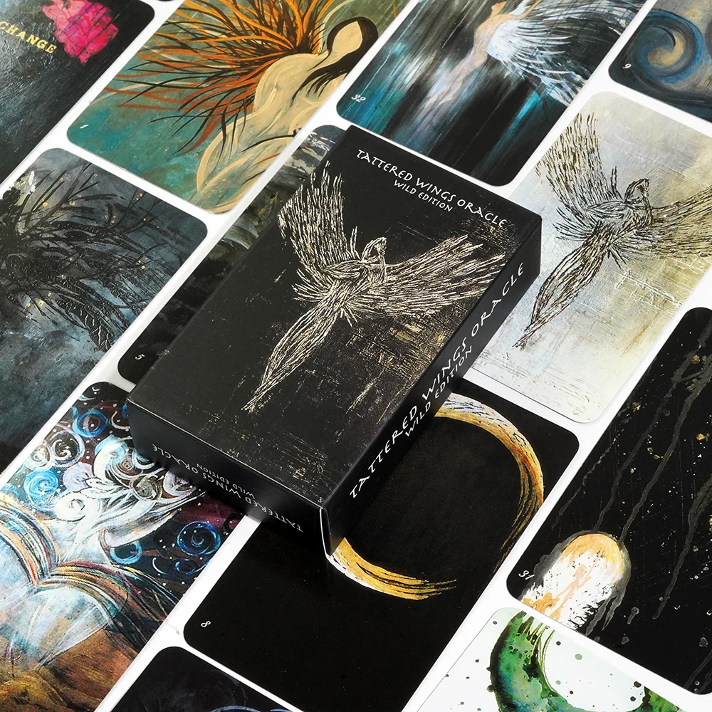 بطاقات التارو أوراكل ذات الأجنحة الممزقة