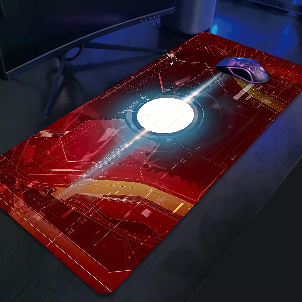 I-Iron M-Man Mousepad Large Gaming Mouse Pad LockEdge Thickened Computer Keyboard Table Desk Mat