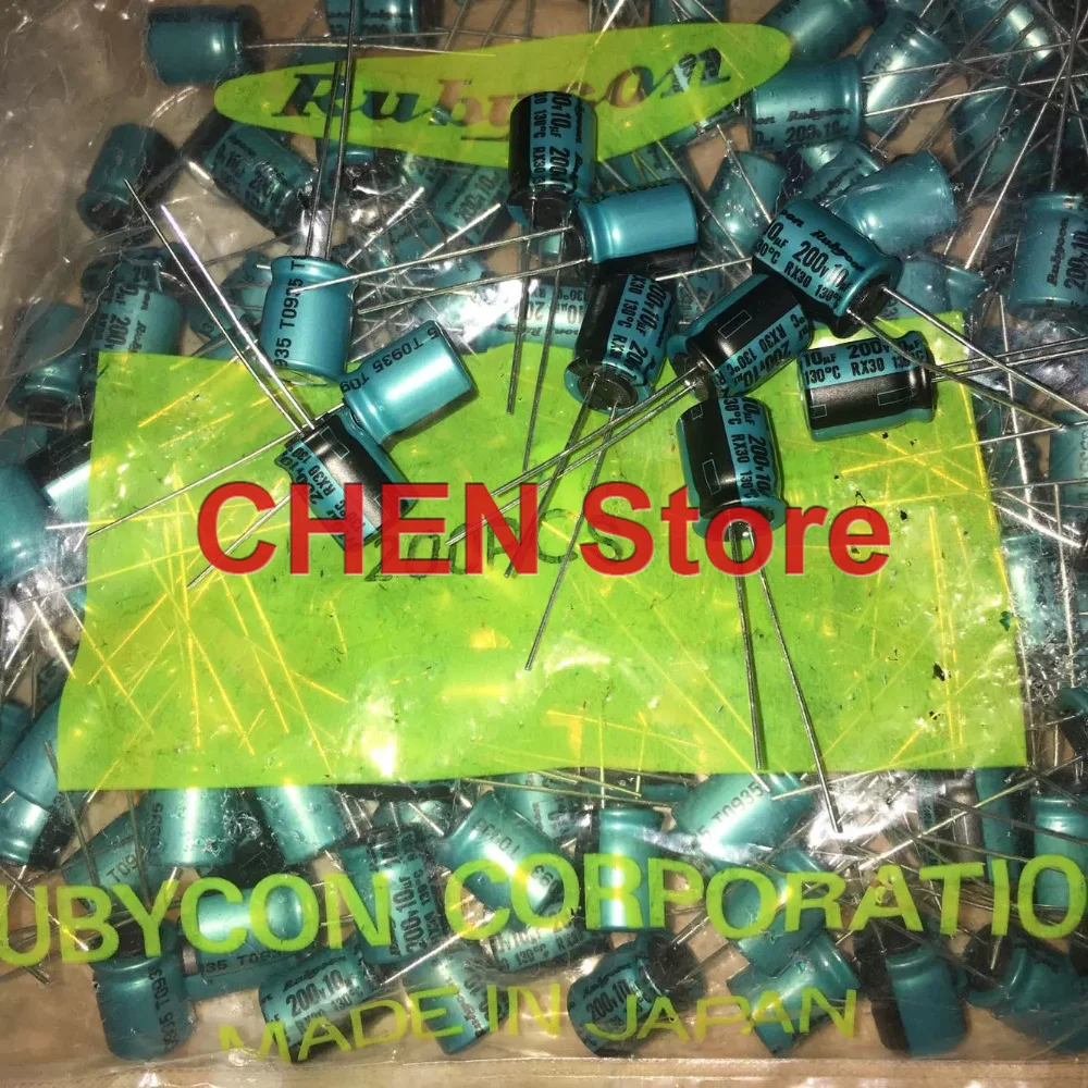 

10PCS/50PCS original Rubycon RX30 200V10UF 10X12.5MM 130C electrolytic capacitor 10UF 200V free shipping
