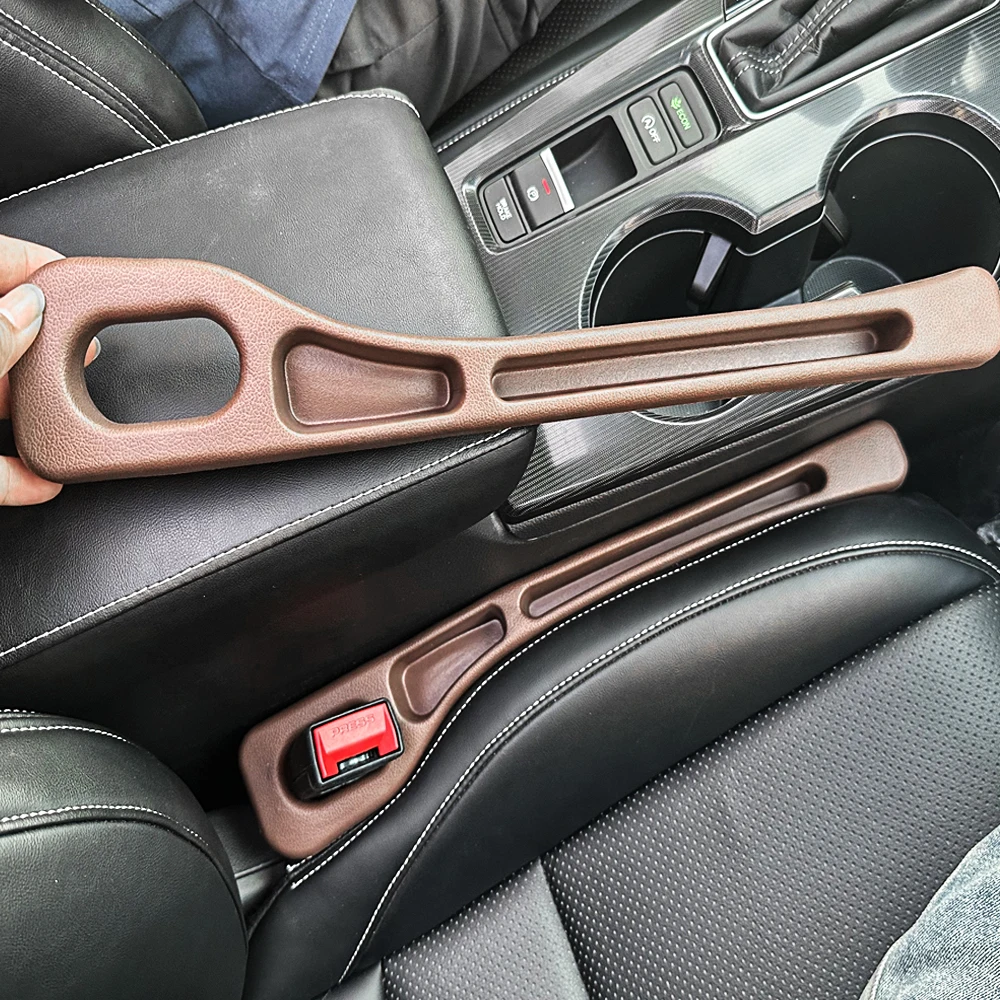 2 Stück Autositz-Lückenfüller, Dual-Slot-Design, Auto-Innenzubehör, Telefon- und Schlüssel-Aufbewahrungsbox, Auto-Slot-Pad, Sitz-Lückenfüller – Detail 16