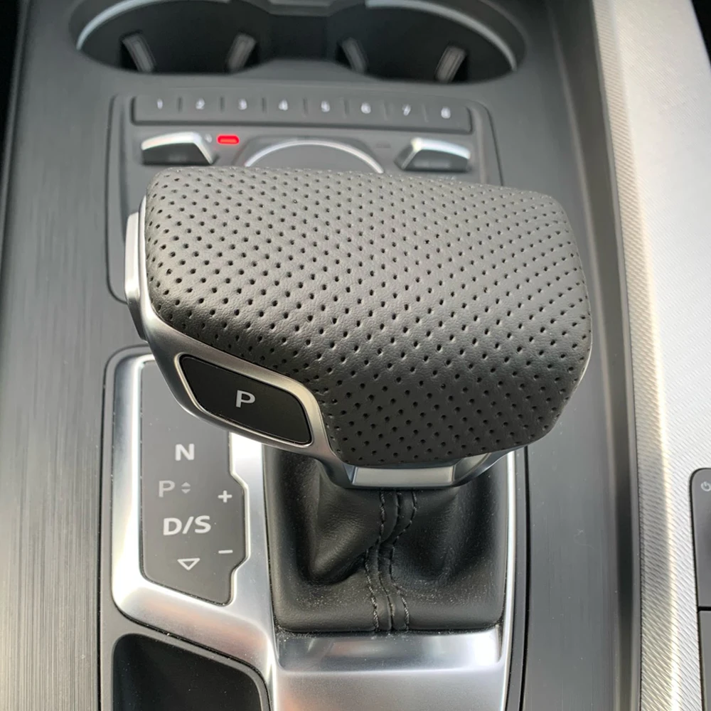 Gear Shift Knob Cover Perforated LHD For Audi A4 B9 Allroad Quattro/S4/Avant/quattro A5 S5 Q7 RS4 RS5