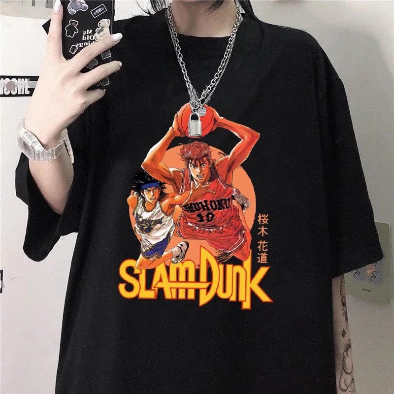 

New Anime Sakuragi Hanamichi Print T Shirt Short Sleeve O Neck Loose Women Men Summer Cool T Shirt Tee Shirt Tops Clothes