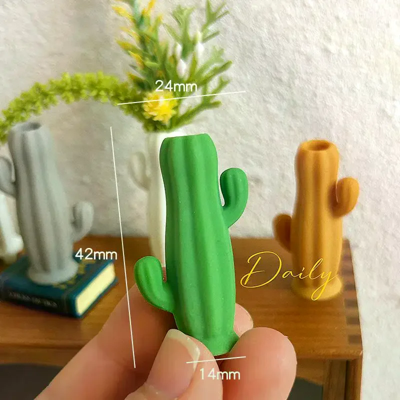 1 stks poppenhuis miniatuur cactusvormige vaas model meubelaccessoires voor poppenhuis woonkamer scène decor kinderen spelen speelgoed