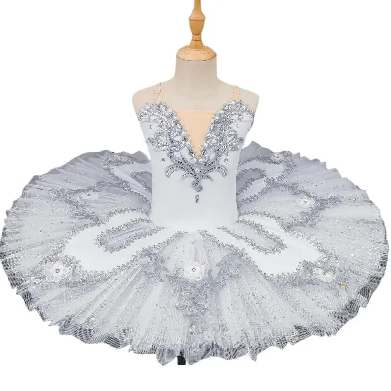 Children's Ballet Tutu Skirt Girls Pakita Variation Performance Costume Little Swan Dress Stage Performance Costume Dresses