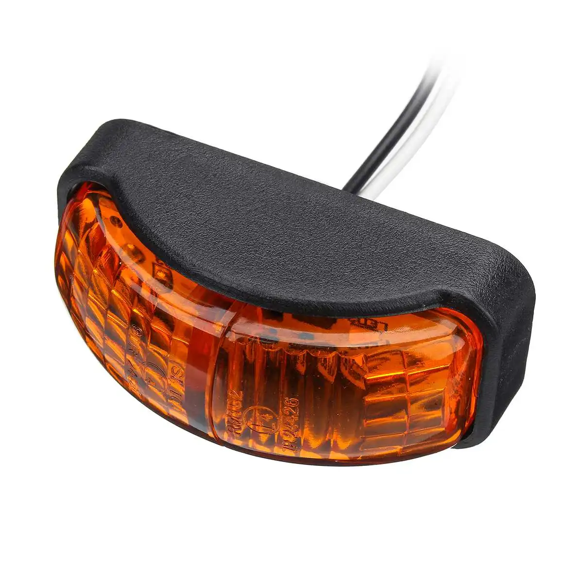 1/2x 12V-24V 2 SMD LED Car Auto Truck Trailer Side Marker Light Blinker Amber Indicator Led Lights Accessories DC10-30v