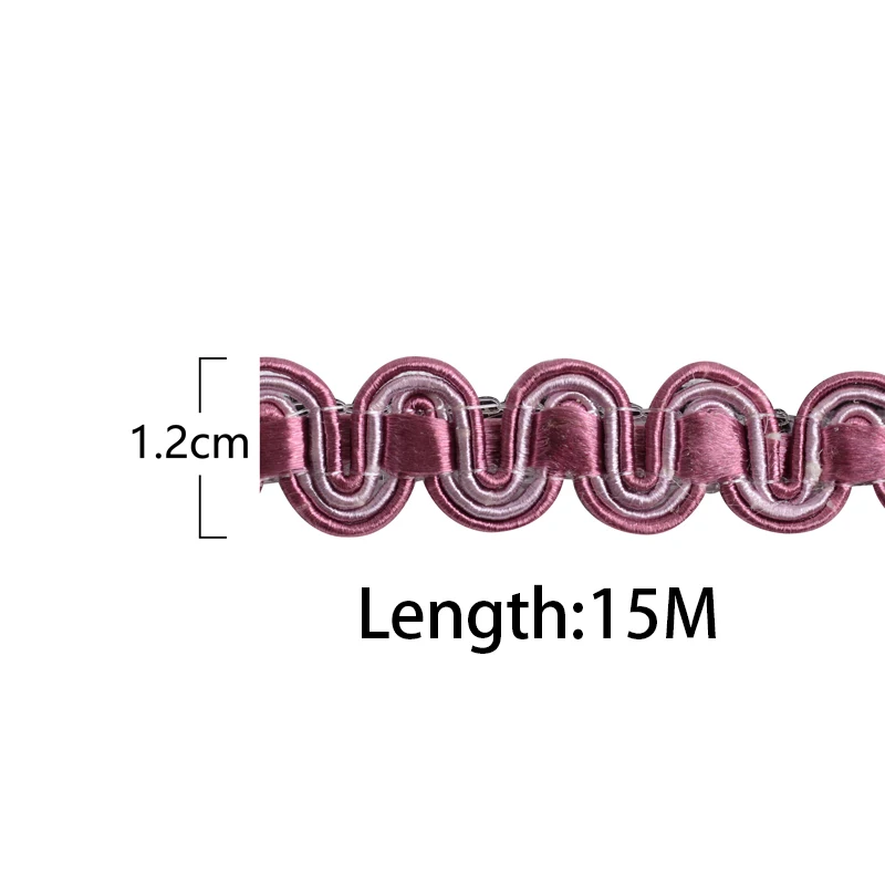 15 měřič záclona okrajové krajka ostří 1.2cm šíře střapcem krajka stříhat stuha pro šicí pohovka podhlavník domácí čalounění DIY příslušenství