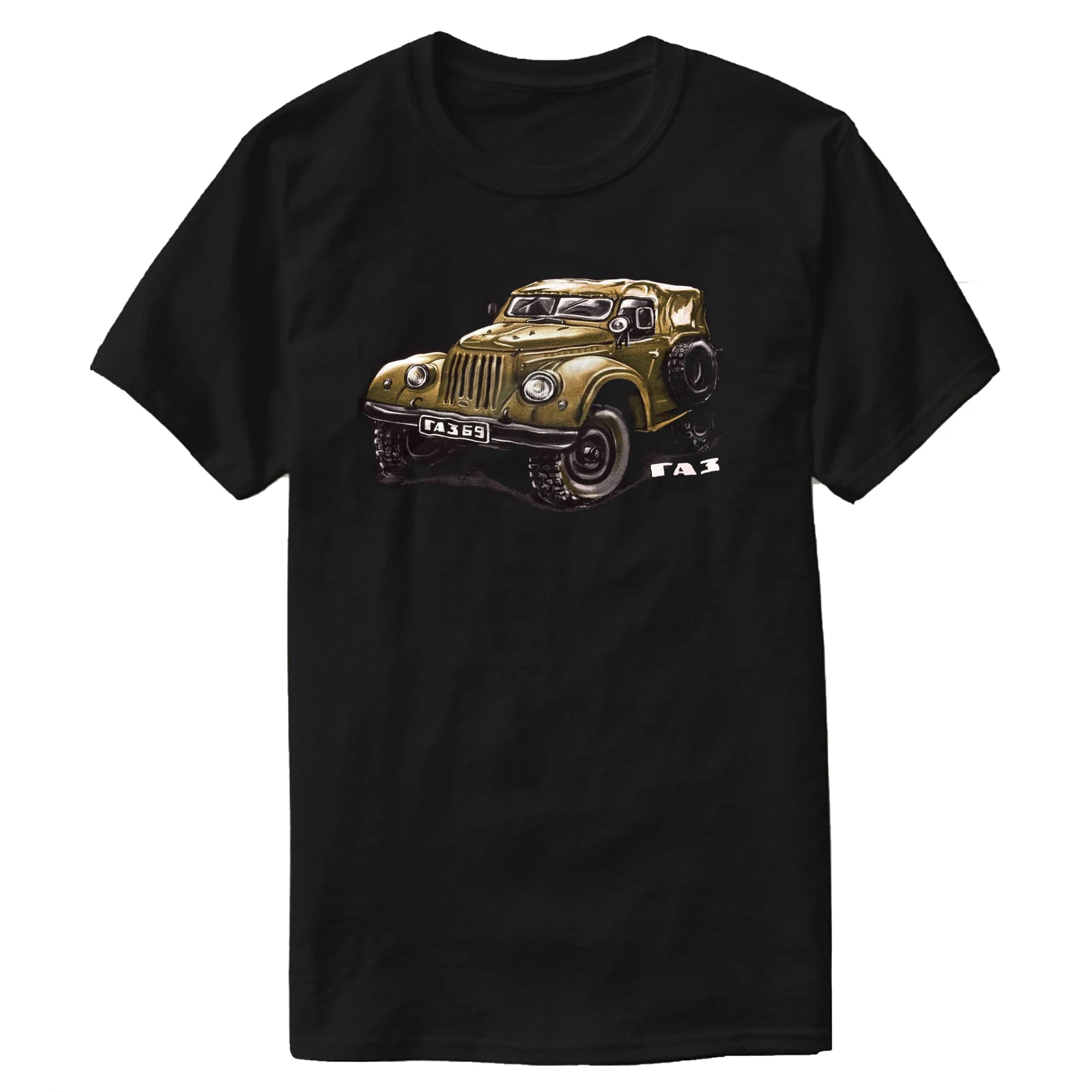 

Retro USSR Soviet Vehicle GAZ-21 4x4 Truck T-Shirt 100% Cotton O-Neck Short Sleeve Summer Casual Mens T-shirt Streetwear