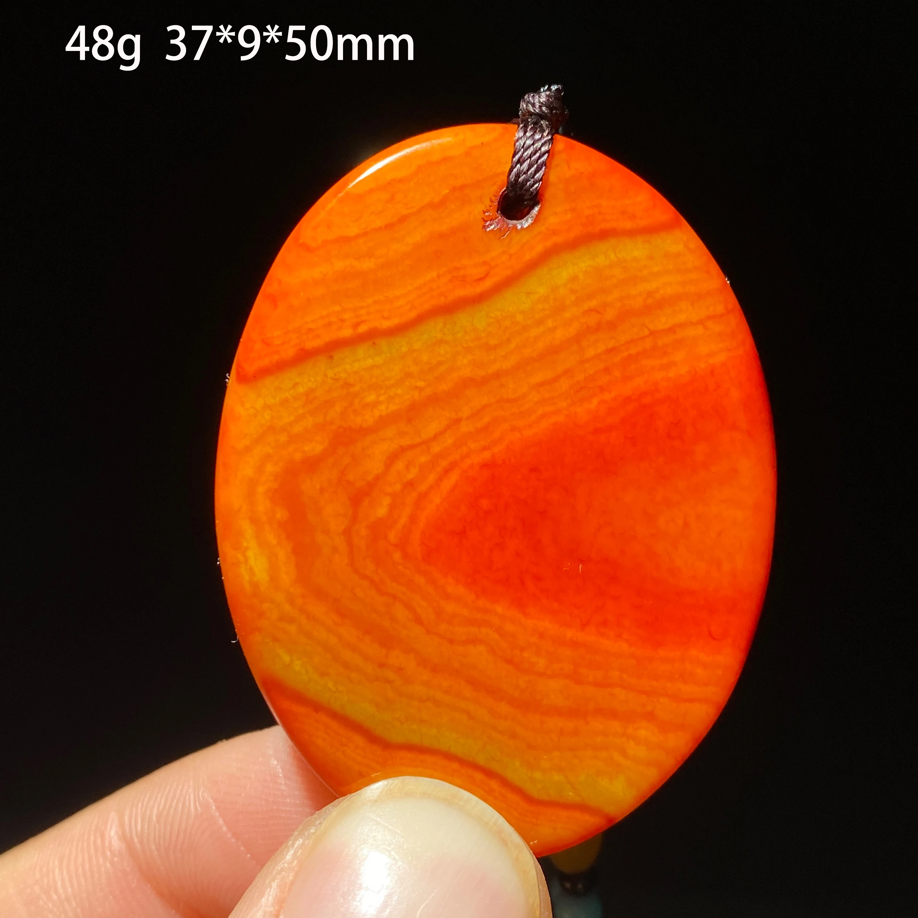Natural Zhanguo Red Agate Sardonyx Pendant Earrings Set for Home Decoration Gift Polishing Jewelry view 4