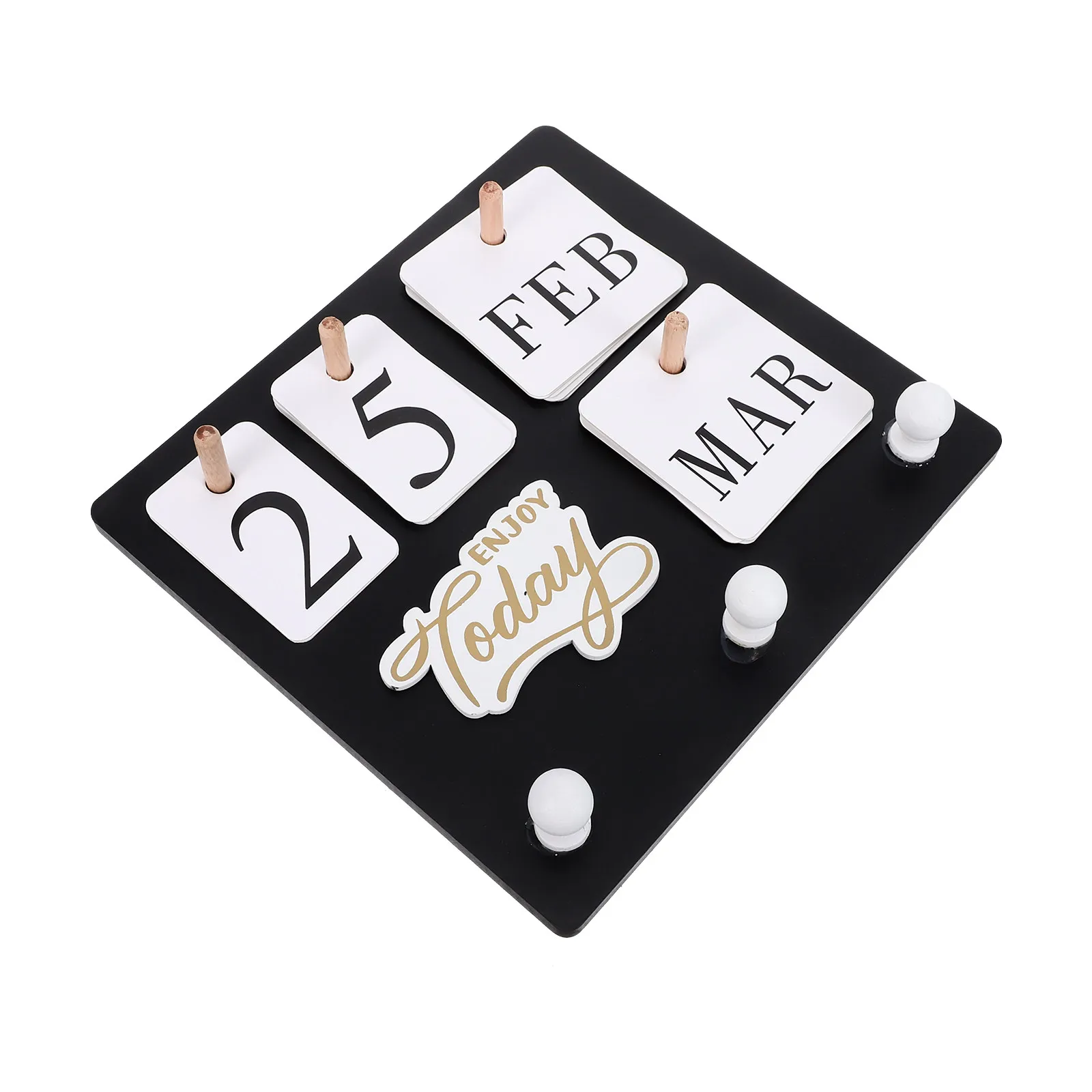 Modern Perpetual Calendar Wall Clock with Adjustable Date Month Year Display Slim Design for Office Home Study Room Decoration