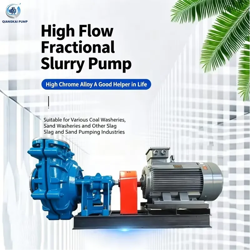 Split Horizontal Slurry Pump Wear Resistant Sand Pump for Fine Sand Recycling Mine Tailings Transfer Factory Supply