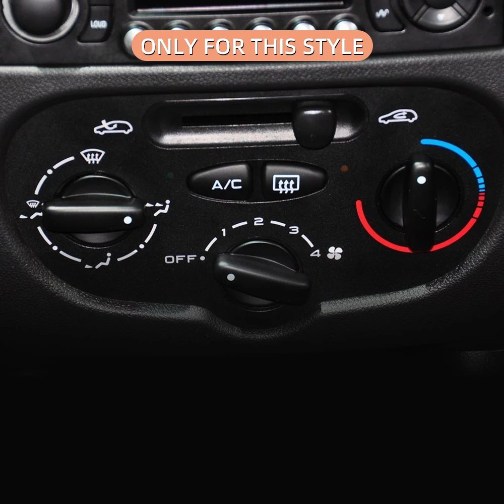 A/C سخان مقبض التحكم لبيجو ، سيتروين C2 الهواء الحرارة التبديل المقابض ، اكسسوارات السيارات ، 206 ، 207 ، 2005-2011 ، 3 قطعة لكل مجموعة
