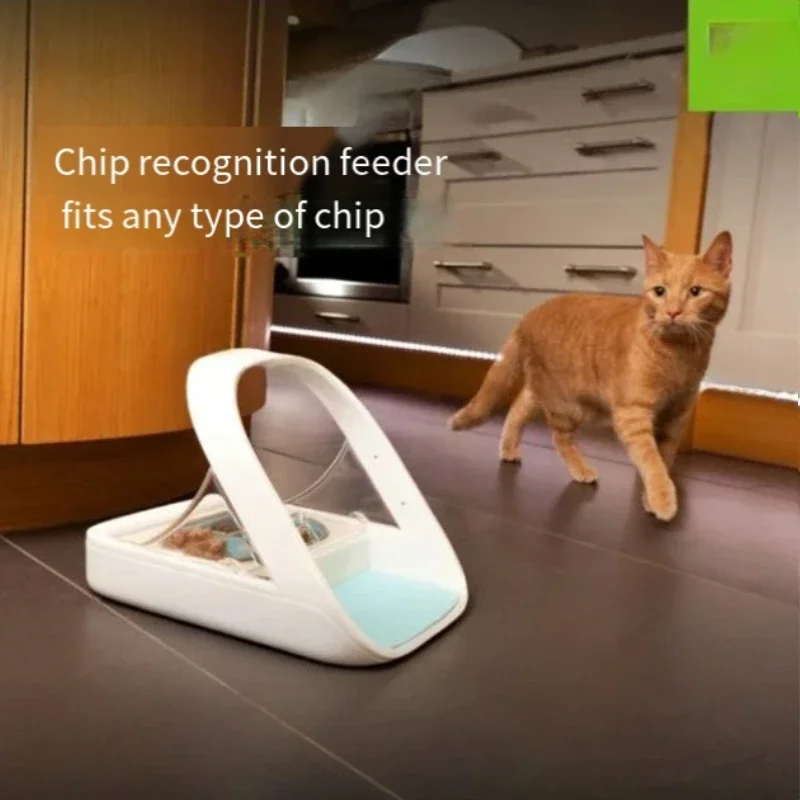 Surefeed Chip Recognition Sensing Multi Cat Automatic Feeder Pet Cat Bowl Puppy Wet Food Preservation and Insect Prevention