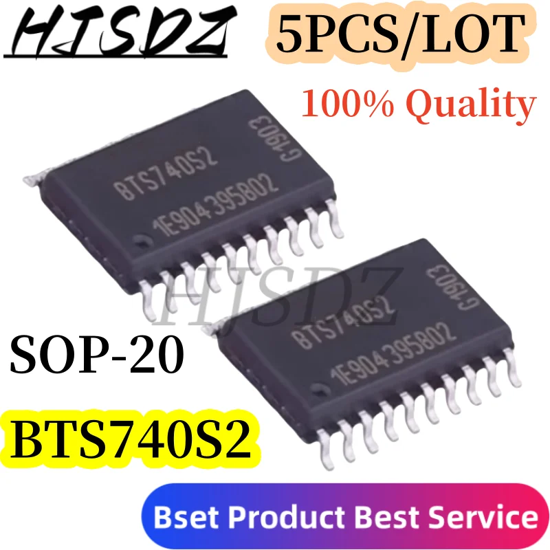 5PCS/LOT 100% New BTS740S2 BTS740S BTS740 SOP-20 Chipset