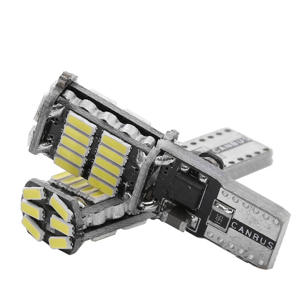 Canbus LEDシグナルライト,テーラードホワイト,T10,w5w,4014,26smd,12v,7000k,1200lm