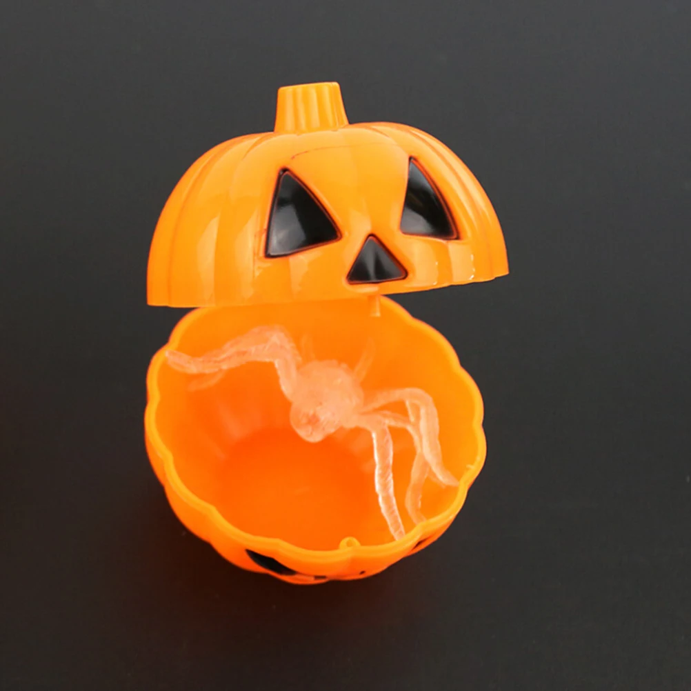 

Pumpkin Bucket Holder Halloween Parties Trick Treat Storage Pail Spooky Material Safe Use Kids Favor prank toy