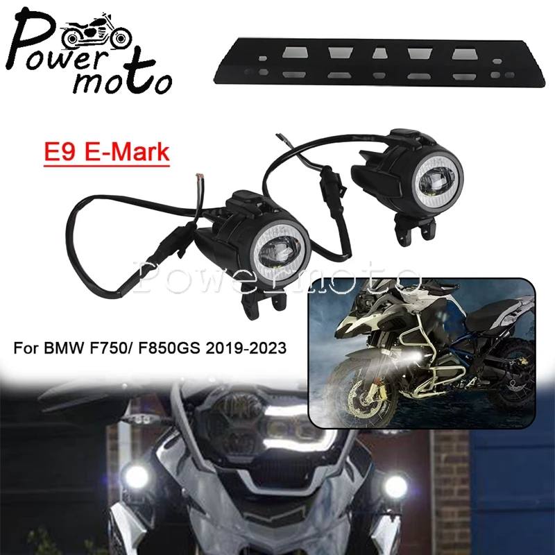 

For BMW F750 F850GS 2019-2023 Aluminum Motor E9 E-Mark LED Auxiliary light bar Fog Lights Holder Support Bracket Mounting Kit