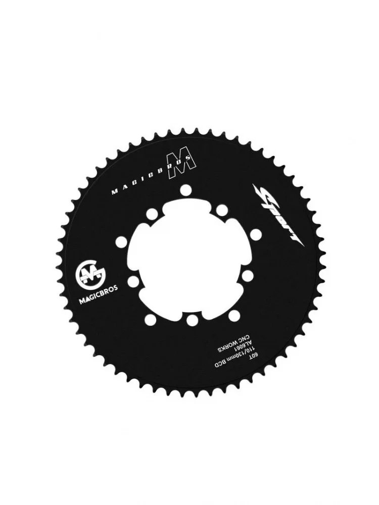 AliExpress NONE Dual BCD 110/130mm Round Chainring Fixed Gear Bike 50/52/54/56/58/60T Aluminum Alloy Components