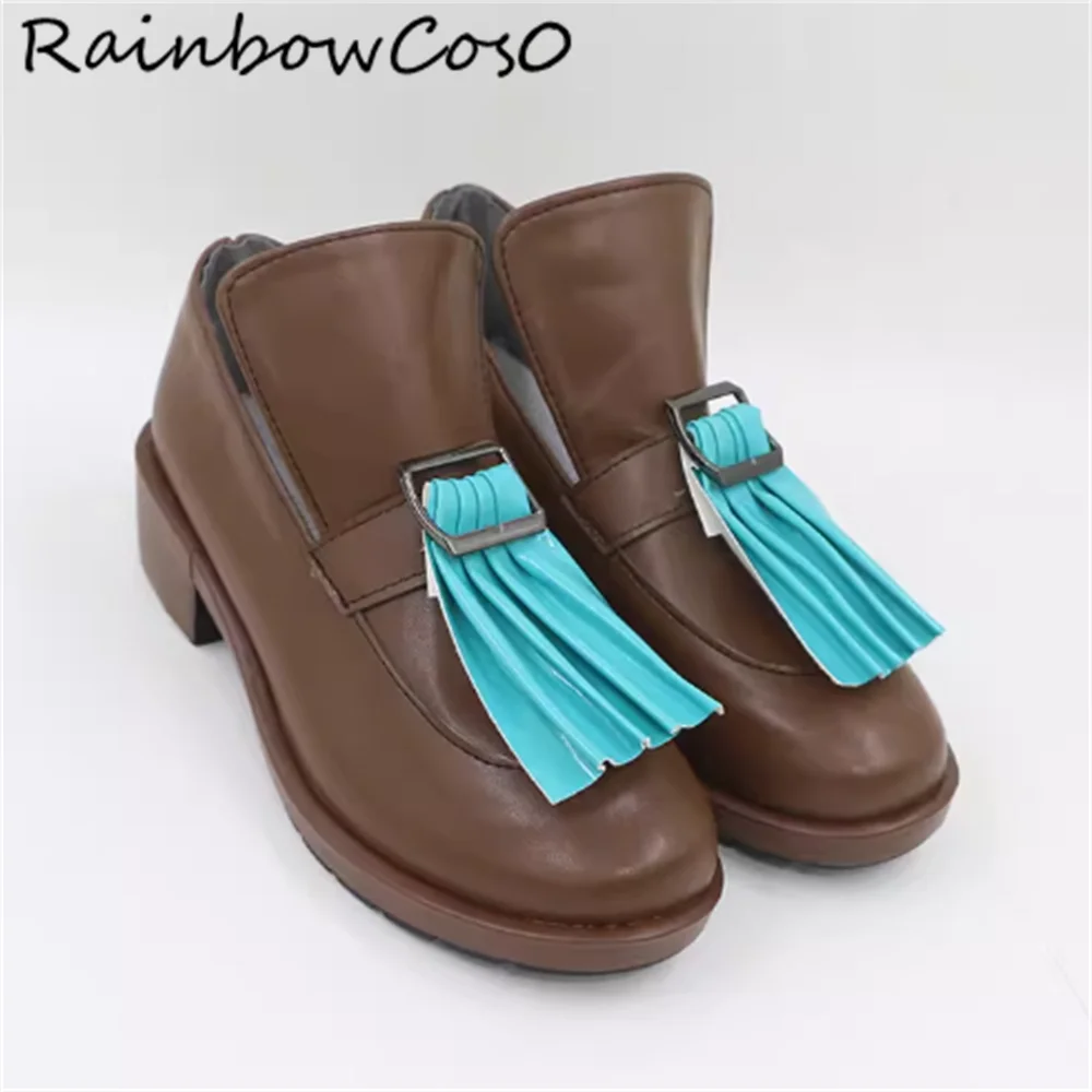 マリア・レナード キャッスルヴァニア シンフォニー・オブ・ザ・ナイト コスプレ靴 ブーツ ゲーム アニメ パーティー ハロウィン RainbowCos0 W5203