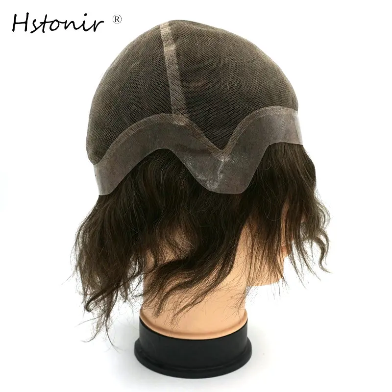 Hstonir Custom Order Link For Human Remy Hair Wigs Swiss Lace With Clear Poly Coated G001