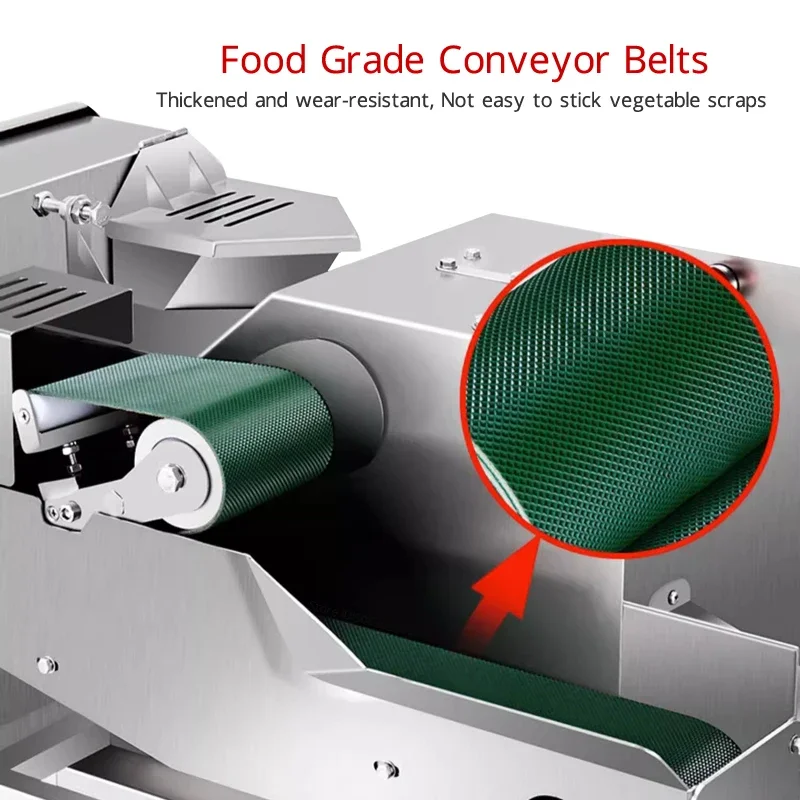 Máquina cortadora de verduras y chalota de 110V/220V, máquina comercial multifuncional para cortar en cubitos, zanahoria, patata, fruta, rebanadora eléctrica