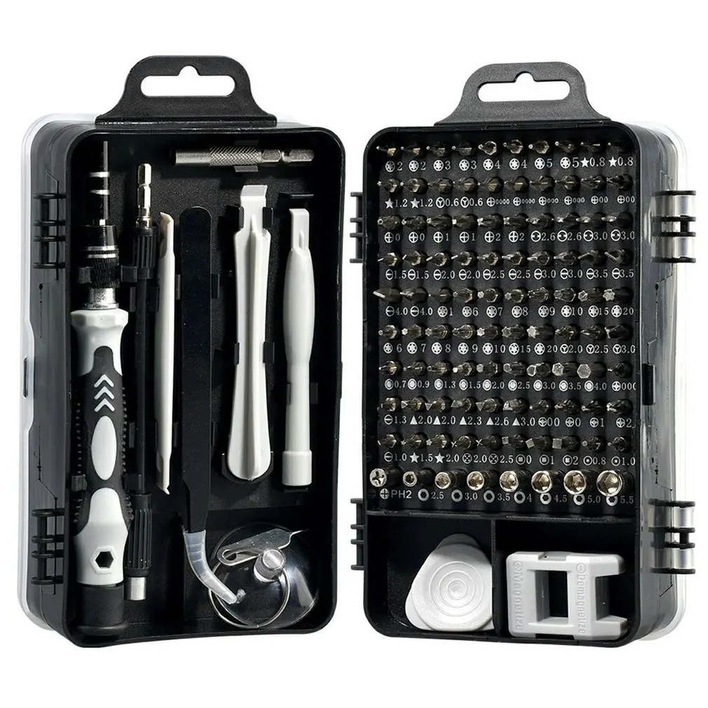 Multi-Function Screwdriver Set, 115 em 1, Precision Watch, Mobile Phone, Desmontar, Repair Tool Box, Hand Tools Set, Novo