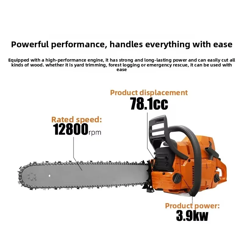 372 Model Ms372 Professional Logging Chainsaw 3.9kw 71.8CC High-Power Gas Two-Stroke Chain Saw for Garden Pruning OEM/ODM
