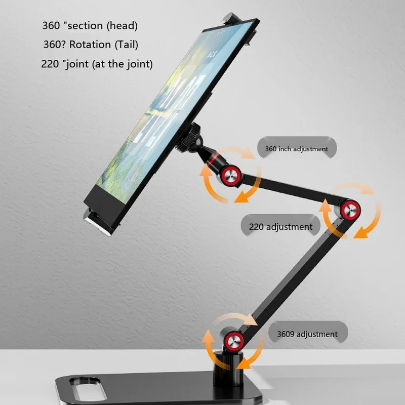 Foldable Monitor Stand 4 Styles 3-Section 2-Section Telescopic for iPad Phone Laptop Alloy Durable