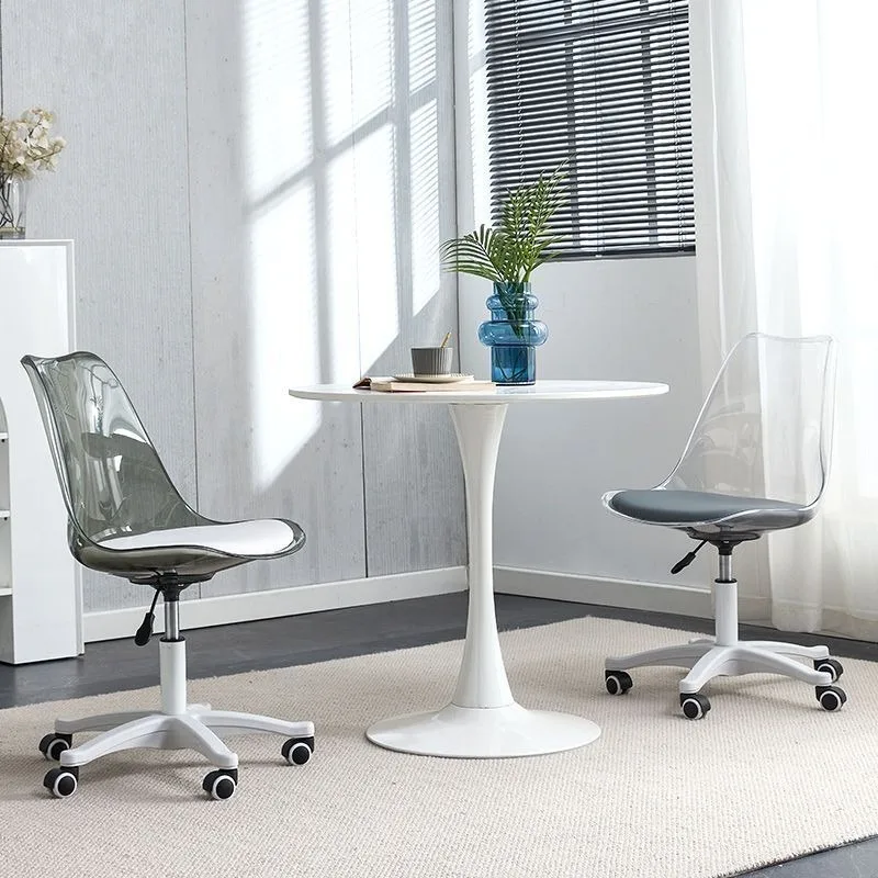 Computer Chair Transparent Acrylic Office Chairs Home Study Lift Chair Bedroom Dormitory Makeup Stool Recliner Chairs Furniture