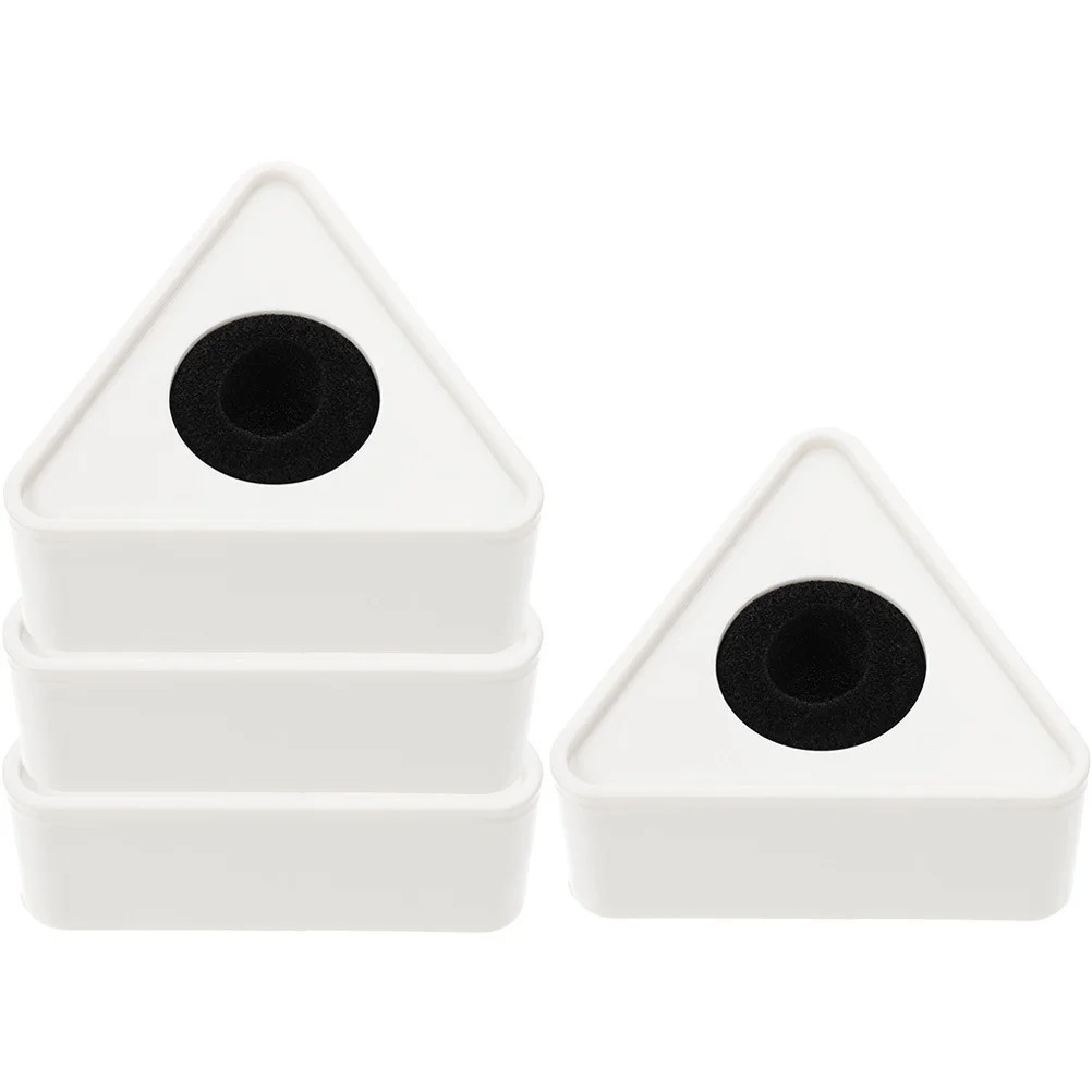 4個入り マイクロフォンロゴステーション 三角形ABSインタビュー用スタンド 大型ディスプレイエリア 安定したフィット感 軽量 マイクロフォンフラッグステーション